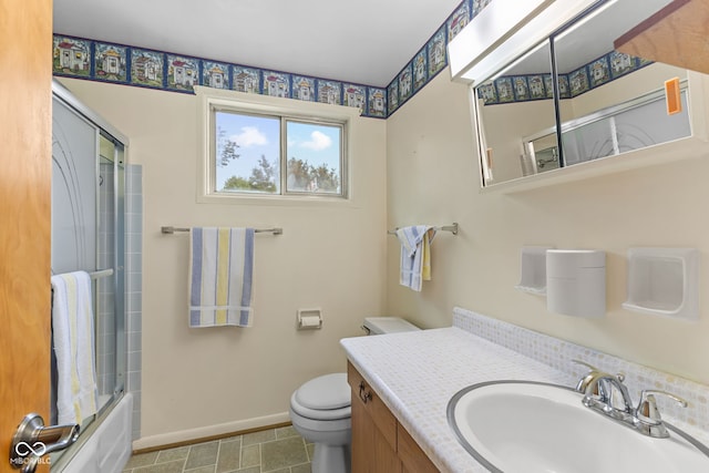 2752 Vinewood Dr, Speedway, IN 46224 - full bath featuring vanity and combined bath / shower with glass door