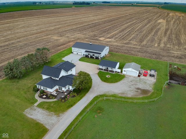 4729 W 100 N, Wolcott, IN 47995 - aerial view of sparsely populated area with abundant farmland