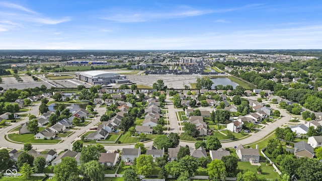 10832 Washington Bay Dr, Fishers, IN 46037 - aerial overview of property's location with nearby suburban area and a large body of water