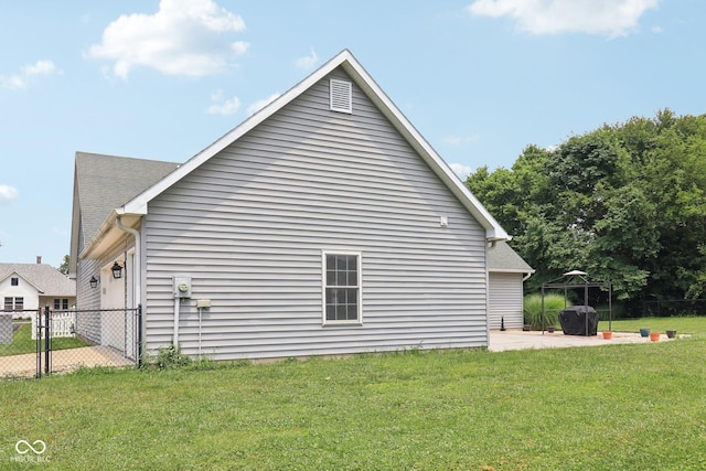 151 S St, Southport, IN 46227 - view of side of home featuring a gazebo and a patio