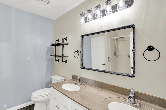 6059 Buck Blvd, Indianapolis, IN 46237 - full bath with double vanity and a shower