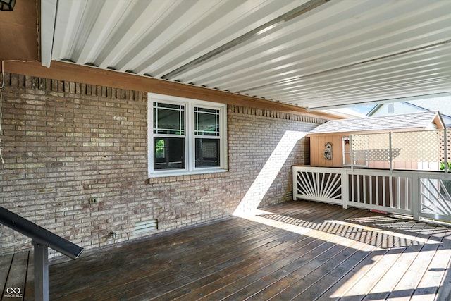 6059 Buck Blvd, Indianapolis, IN 46237 - view of wooden deck