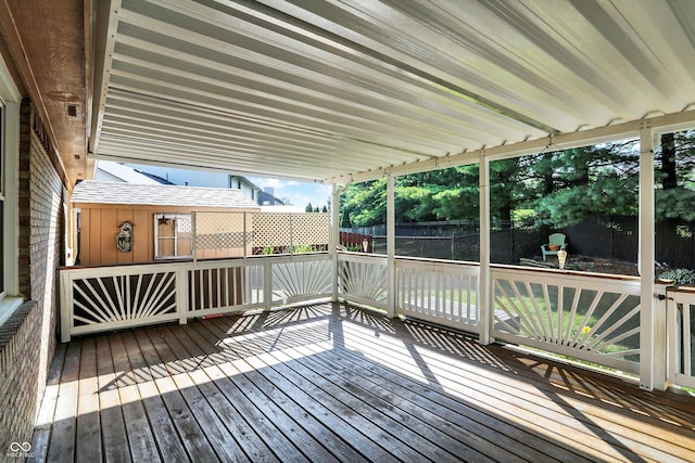 6059 Buck Blvd, Indianapolis, IN 46237 - view of wooden terrace