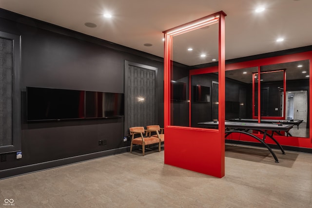520 Willow Spring Rd, Indianapolis, IN 46240 - game room featuring recessed lighting