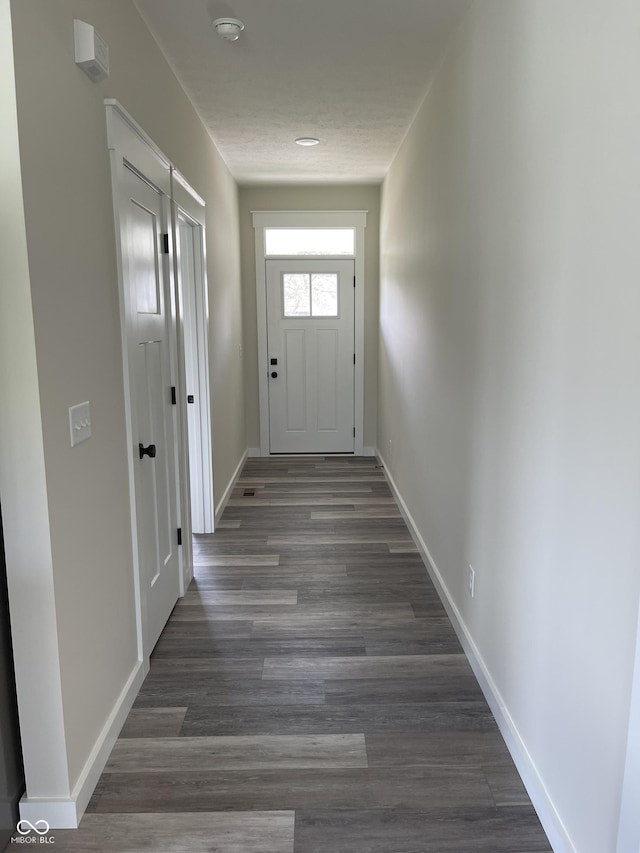 842 E Nutter St, Martinsville, IN 46151 - doorway with dark wood-style flooring and baseboards