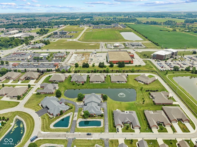 2815 Grandview Ln, Greenwood, IN 46143 - aerial view of property and surrounding area with a nearby body of water and nearby suburban area