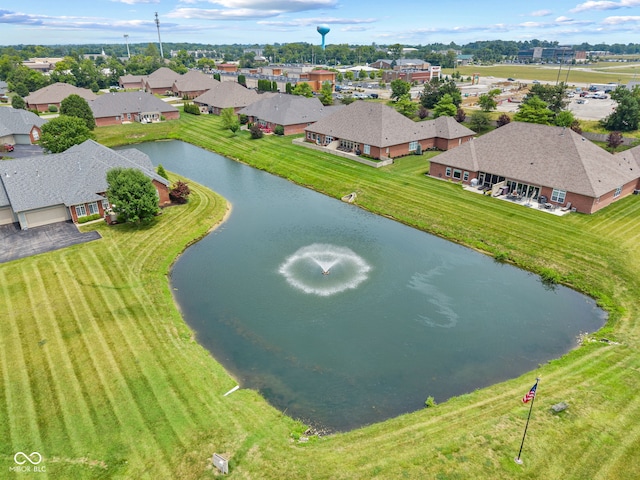 2815 Grandview Ln, Greenwood, IN 46143 - aerial perspective of suburban area featuring a nearby body of water