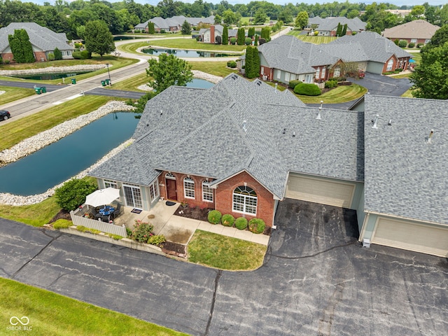 2815 Grandview Ln, Greenwood, IN 46143 - aerial view of residential area featuring a large body of water