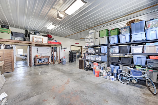 4297 W Division Rd, Crawfordsville, IN 47933 - garage featuring a garage door opener