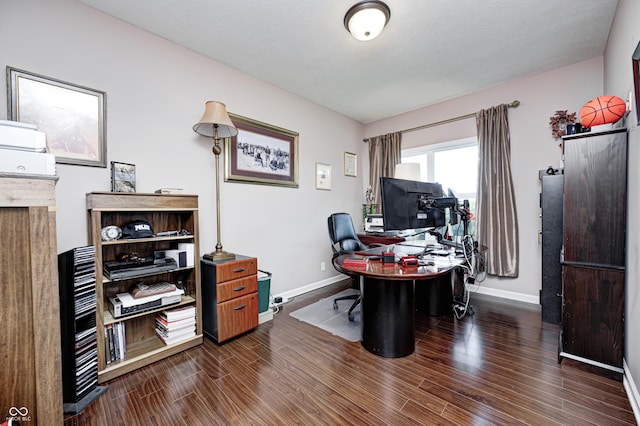 4297 W Division Rd, Crawfordsville, IN 47933 - office space with baseboards and wood finished floors