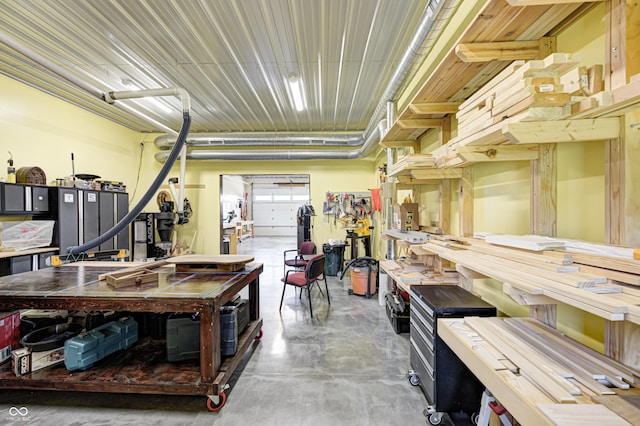 4297 W Division Rd, Crawfordsville, IN 47933 - garage featuring a workshop area
