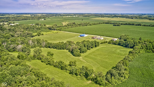 4297 W Division Rd, Crawfordsville, IN 47933 - aerial view of property and surrounding area with rural landscape