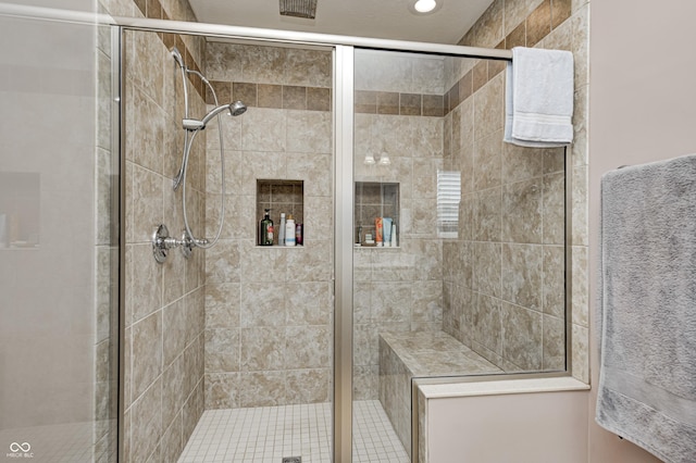 4297 W Division Rd, Crawfordsville, IN 47933 - full bath featuring a shower stall and recessed lighting