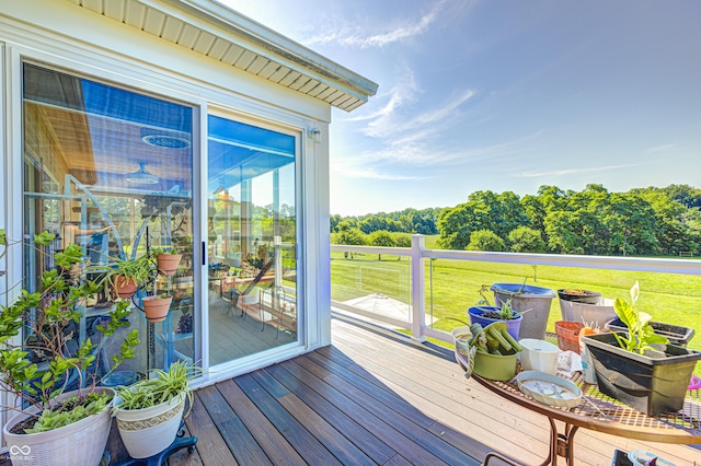 4297 W Division Rd, Crawfordsville, IN 47933 - deck with a yard