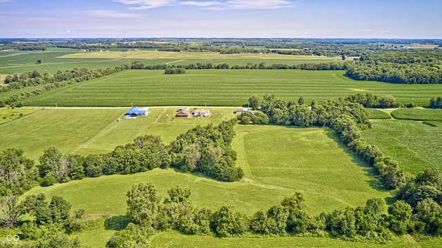 4297 W Division Rd, Crawfordsville, IN 47933 - overview of rural landscape with farmland