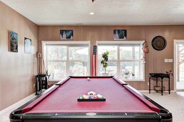 4297 W Division Rd, Crawfordsville, IN 47933 - game room featuring pool table and plenty of natural light