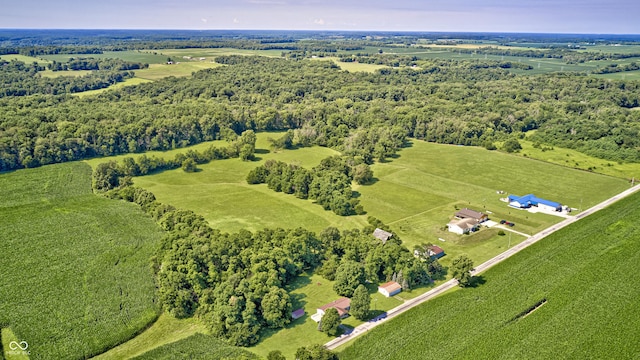 4297 W Division Rd, Crawfordsville, IN 47933 - aerial view of property and surrounding area with rural landscape