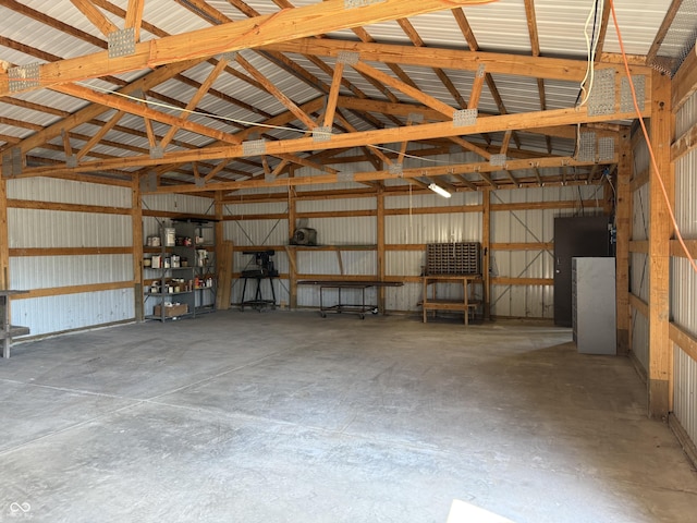 3926 S County Road 550 W, Coatesville, IN 46121 - garage with metal wall