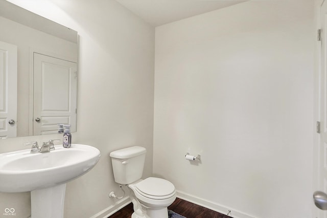 13525 Forest Glade Dr, Fishers, IN 46037 - half bath featuring baseboards and wood finished floors