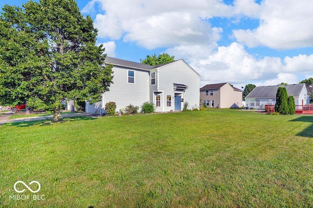 5971 Portman Pl, Plainfield, IN 46168 - back of house featuring a lawn