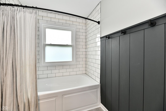 3675 Homestead Cir E, Plainfield, IN 46168 - bathroom with shower / tub combo with curtain