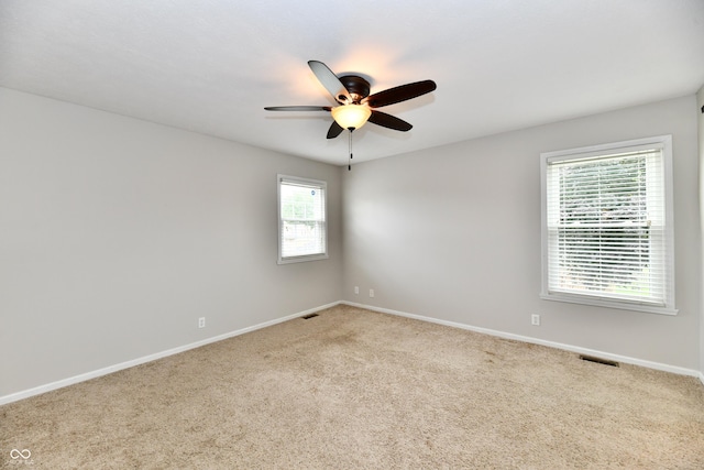 3675 Homestead Cir E, Plainfield, IN 46168 - spare room featuring ceiling fan and carpet flooring