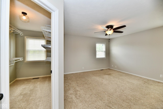 3675 Homestead Cir E, Plainfield, IN 46168 - spare room with carpet flooring and ceiling fan