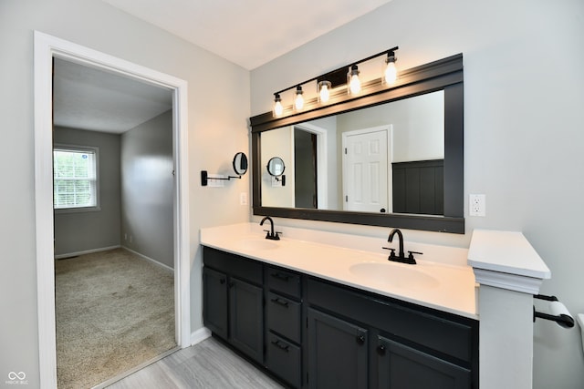 3675 Homestead Cir E, Plainfield, IN 46168 - full bath with double vanity and baseboards