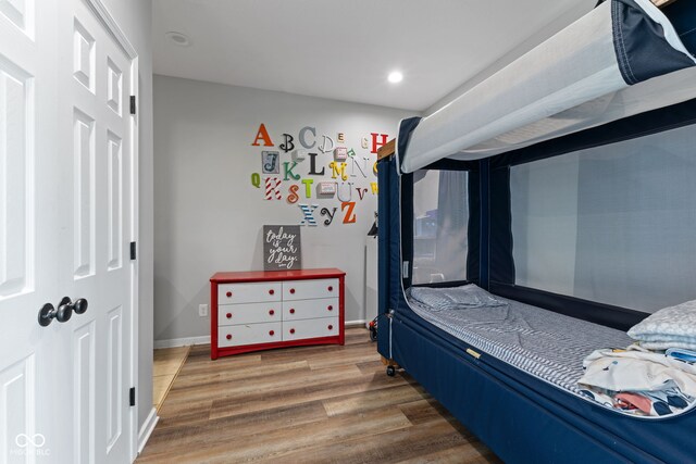 1425 Turkington Ct, Greenwood, IN 46143 - bedroom featuring wood finished floors and recessed lighting
