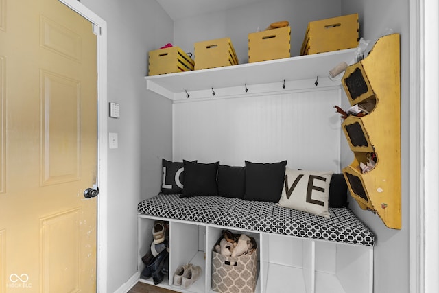 1425 Turkington Ct, Greenwood, IN 46143 - mudroom featuring baseboards