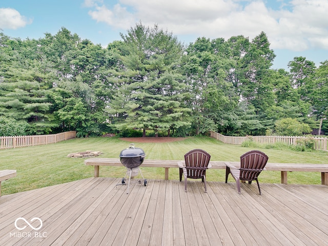 11668 Victoria Ct, Carmel, IN 46033 - wooden deck with view of scattered trees