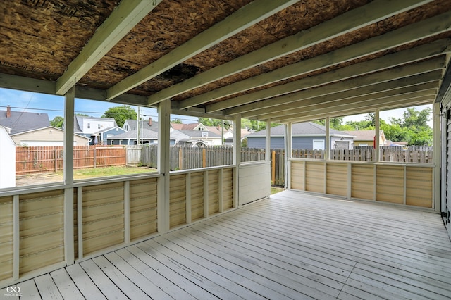 363 N 19th Ave, Beech Grove, IN 46107 - wooden deck with a fenced backyard and a residential view