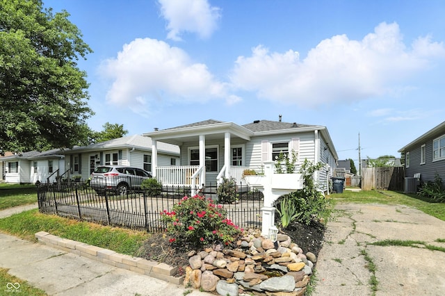 363 N 19th Ave, Beech Grove, IN 46107 - view of front facade with driveway and covered porch