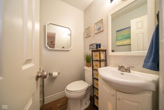 5514 Meckes Ln, Indianapolis, IN 46237 - bathroom with wood finished floors and vanity