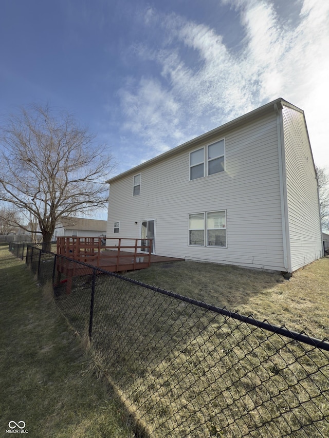1881 Harvest Meadow Dr, Greenwood, IN 46143 - back of house featuring a deck