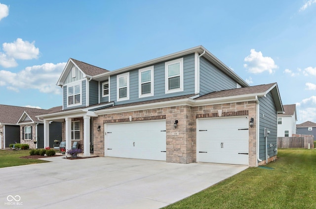 338 Limerick Ln, Pendleton, IN 46064 - craftsman house featuring driveway and a garage