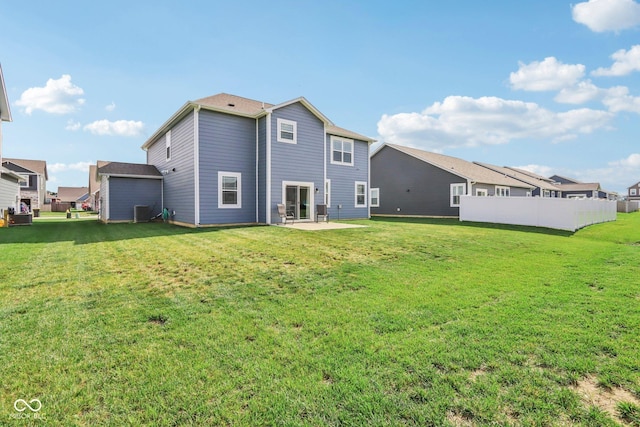 338 Limerick Ln, Pendleton, IN 46064 - rear view of property with a patio, a lawn, and a residential view