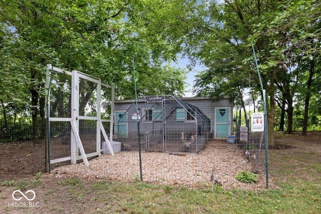3160 S 50 E, Lebanon, IN 46052 - back of property featuring exterior structure and an outdoor structure