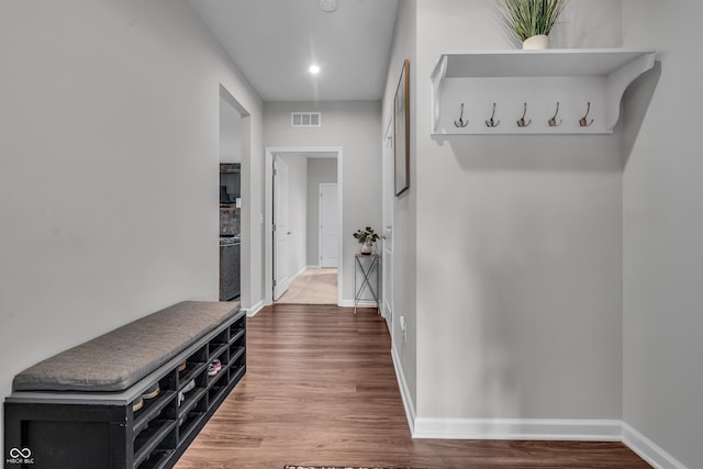 19174 Foley Dr, Westfield, IN 46074 - corridor featuring dark wood finished floors and recessed lighting