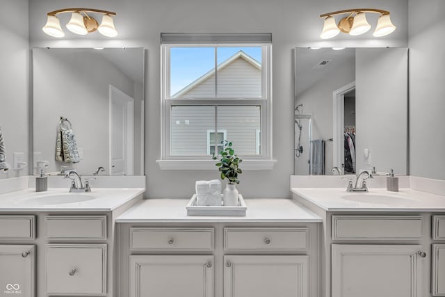 19174 Foley Dr, Westfield, IN 46074 - full bath featuring two vanities and a spacious closet