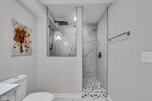19174 Foley Dr, Westfield, IN 46074 - full bath with marble finish flooring, a marble finish shower, and vanity