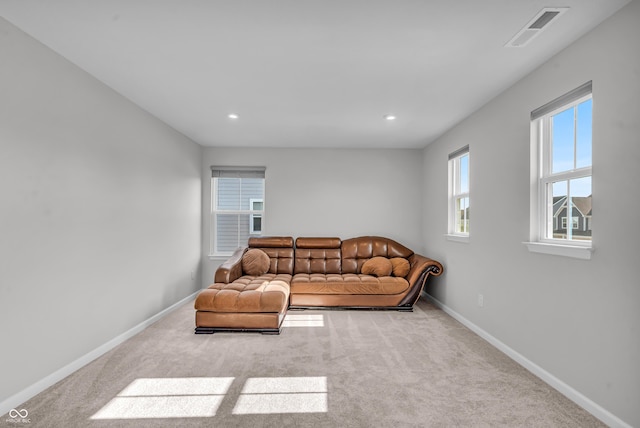 19174 Foley Dr, Westfield, IN 46074 - carpeted living room featuring baseboards and recessed lighting