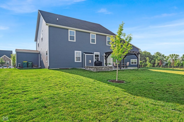 19174 Foley Dr, Westfield, IN 46074 - rear view of property featuring a patio area and a gazebo