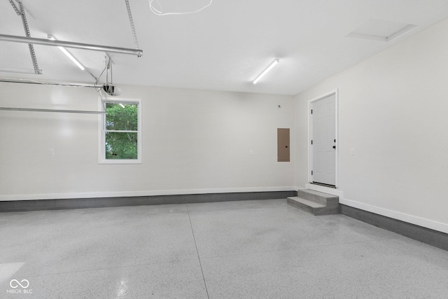 6530 W US Highway 50, North Vernon, IN 47265 - garage featuring electric panel and baseboards