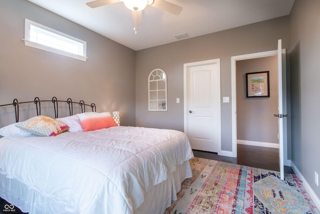 1434 Shootingstar Way, West Lafayette, IN 47906 - bedroom featuring wood finished floors and ceiling fan