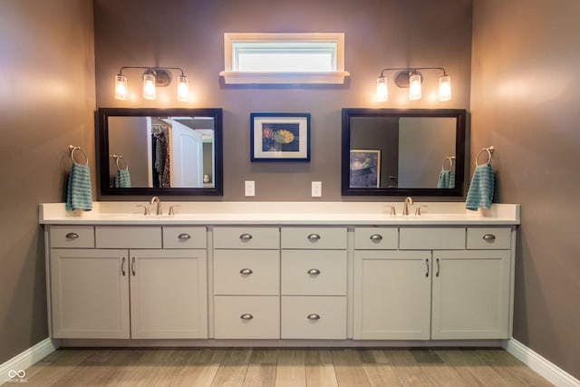 1434 Shootingstar Way, West Lafayette, IN 47906 - full bath with double vanity and wood finished floors
