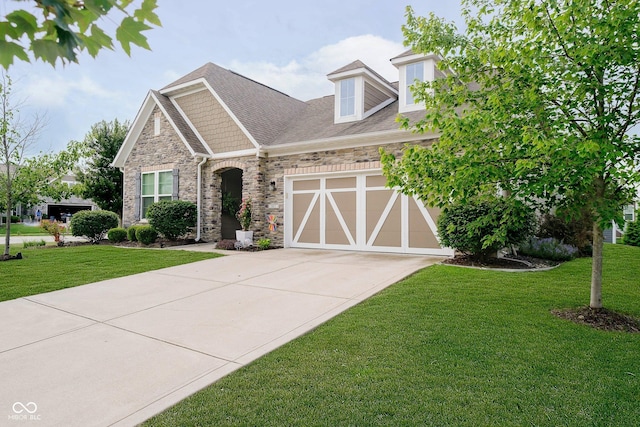 801 Oaklawn Dr, Westfield, IN 46074 - view of front of house with concrete driveway, an attached garage, and a front yard