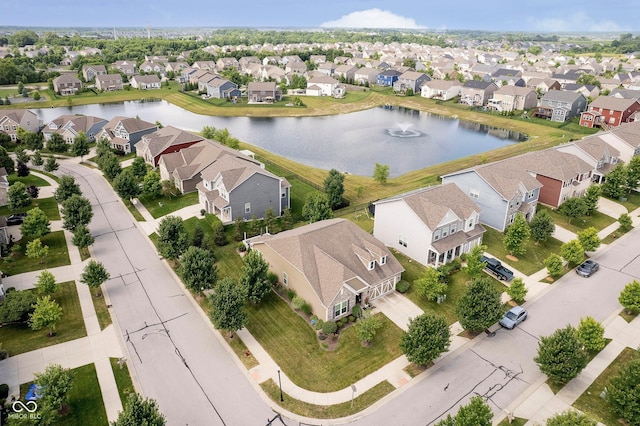 801 Oaklawn Dr, Westfield, IN 46074 - aerial view of residential area with a nearby body of water