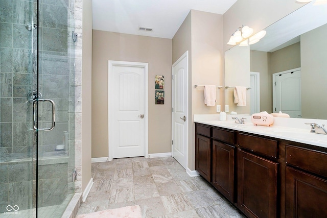 801 Oaklawn Dr, Westfield, IN 46074 - full bathroom with a shower stall and double vanity
