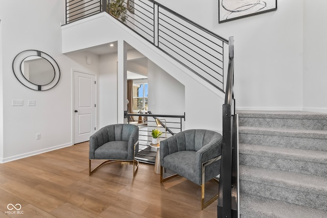 13644 Haven Cove Ln, Fishers, IN 46055 - staircase featuring wood finished floors and baseboards